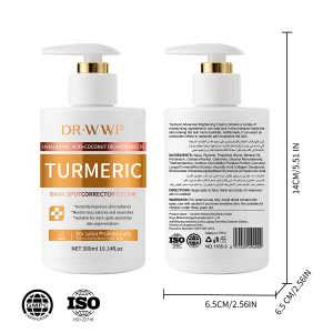 Professional Turmeric Dark Spot Corrector Cream - Brightening & Hydrating Body Lotion - OEM/ODM Private Label - 300ml