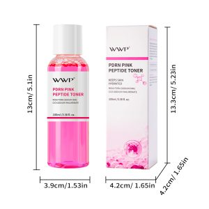 WWP PDRN Pink Peptide Toner - Hydrating & Brightening Skin Treatment with Cica & Sodium Hyaluronate (100ml/3.38 fl. oz.)