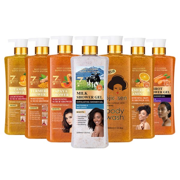 Shower Gel 1000ml 7-Day Super Whitening & Exfoliating Body Wash Bulk Wholesale Supplier 1