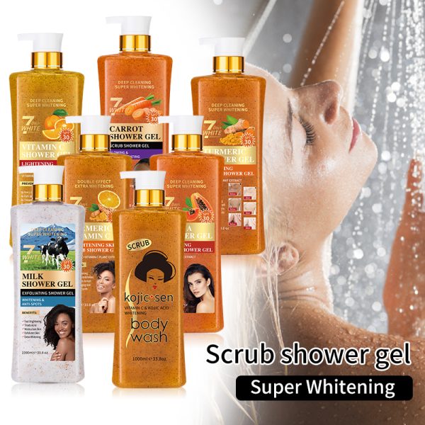 Shower Gel 1000ml 7-Day Super Whitening & Exfoliating Body Wash Bulk Wholesale Supplier 2