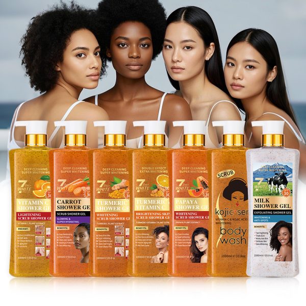 Shower Gel 1000ml 7-Day Super Whitening & Exfoliating Body Wash Bulk Wholesale Supplier 4