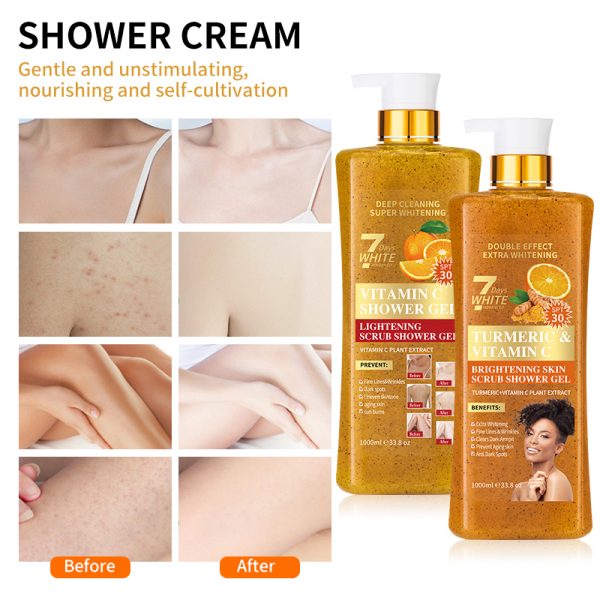 Shower Gel 1000ml 7-Day Super Whitening & Exfoliating Body Wash Bulk Wholesale Supplier 5