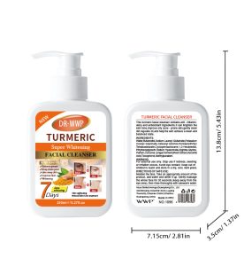 DR·WWP Turmeric Super Whitening Facial Cleanser | 7-Day Brightening Face Wash (150ml) - Factory Wholesale