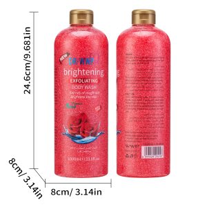 Dr. WWP Rose Brightening Exfoliating Body Wash - Scrub Shower Gel OEM/ODM Private Label Service (1000ml)