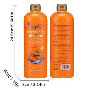 DR·WWP Turmeric Brightening Exfoliating Body Wash 1000ml | OEM/ODM Custom Orders Available