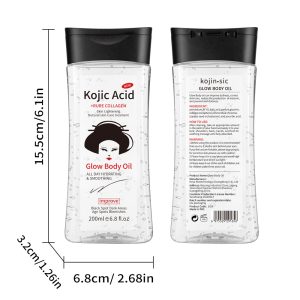 Kojic Acid & Collagen Glow Body Oil - Dark Spot Corrector (Private Label Available) - 200ml