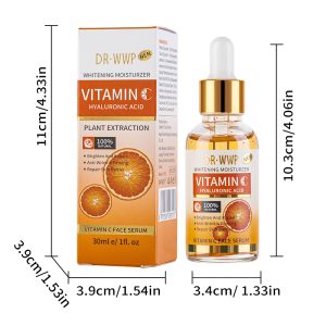 Wholesale Vitamin C Face Serum with Hyaluronic Acid - 30ml Whitening Moisturizer