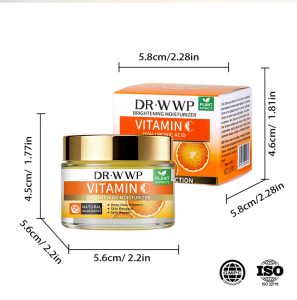 Wholesale Vitamin C & Hyaluronic Acid Face Cream | Private Label Brightening Moisturizer