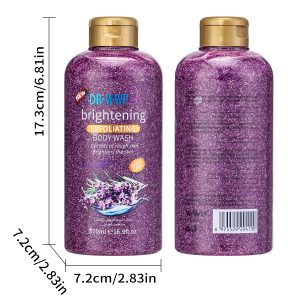 DR·WWP Lavender Shower Gel Brightening Exfoliating Body Wash 500ml