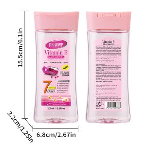 Vitamin E Glow Body Oil for 7 Days Fast Whitening & 72hr Super Moisturizing (200ml)