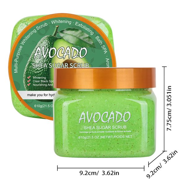 avocado_shea_sugar_body_scrub_exfoliating_whitening_moisturizing_610g_skincare_product.jpg avocado_shea_sugar_body_scrub_exfoliating_whitening_moisturizing_610g_skincare_product.jpg